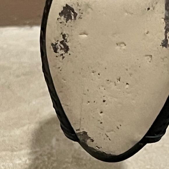 Badgley Mischka Leather Lasercut Accents Black Pumps Size 8.5 M - Picture 10 of 16